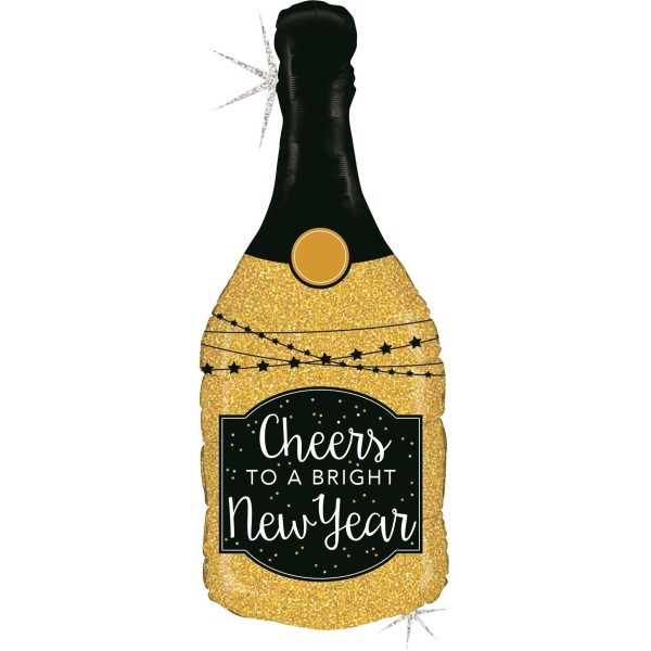 Betallic Folienballon Glittering New Year Holographic 105cm/41"