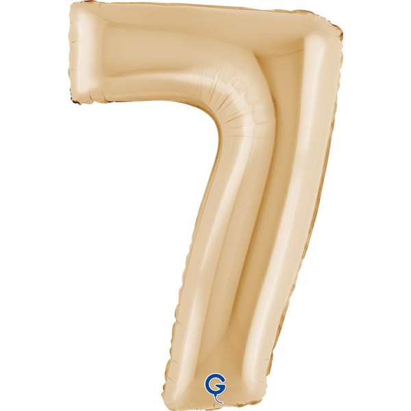 Grabo Folienballon Zahl 7 White Gold 100cm/40"