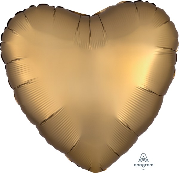 Anagram Folienballon Herz Satin Luxe Gold 45cm/18"