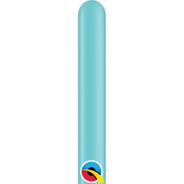 Qualatex Latexballon Entertainer Fashion Caribbean Blue 160Q Ø 2,5cm - 100 Stück