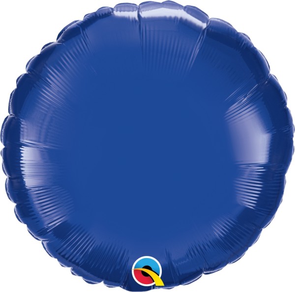 Qualatex Folienballon Rund Dark Blue 45cm/18"