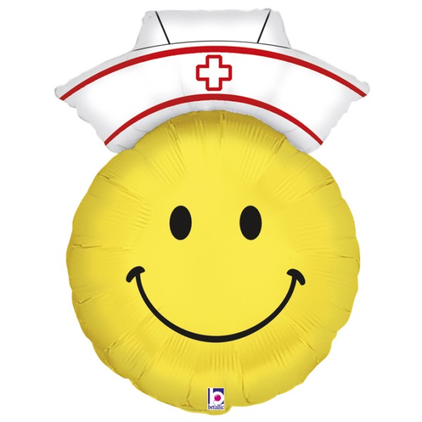 Betallic Folienballon Smiley Nurse 70cm/28"