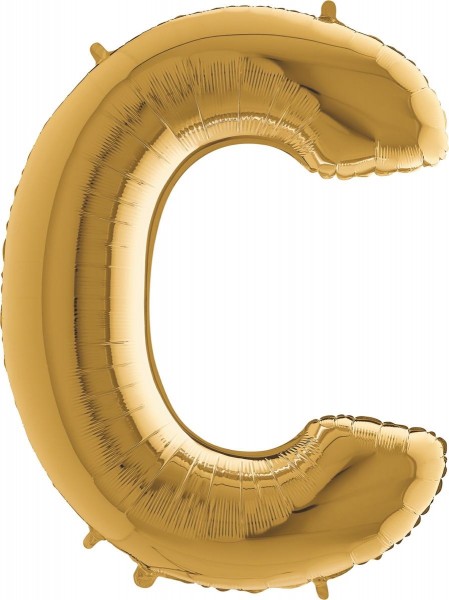 Grabo Folienballon Buchstabe C Gold 100cm/40"