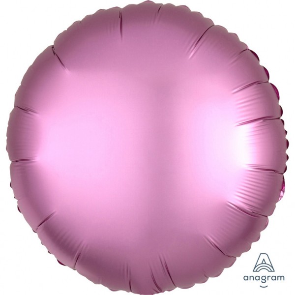 Anagram Folienballon Rund Satin Luxe Flamingo 45cm/18"