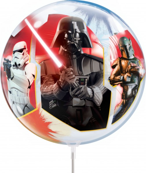 Qualatex Air Bubbles Star Wars, Light VS Dark Sides 30cm/12" luftgefüllt inkl. Stab