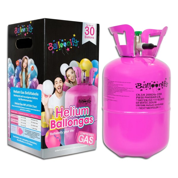 Ballongas Einwegflasche 0,2m³