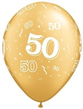 Qualatex Latexballon 50 Metallic Gold 12cm/5" 100 Stück