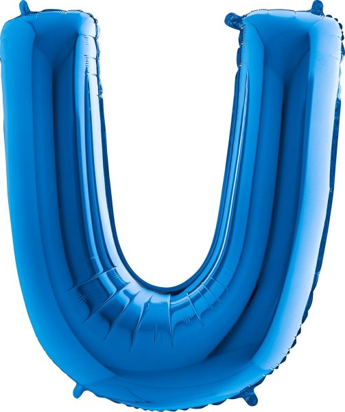 Grabo Folienballon Buchstabe U Blue 100cm/40"