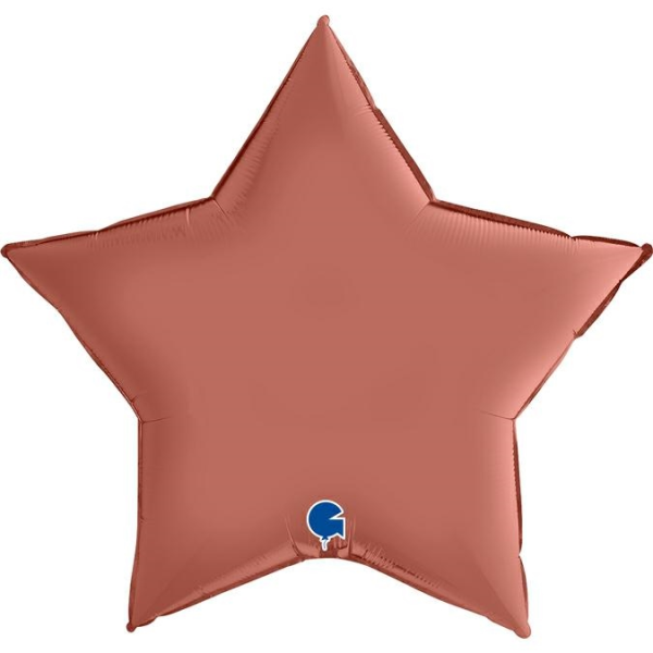 Grabo Folienballon Star Satin Rose Gold 90cm/36"
