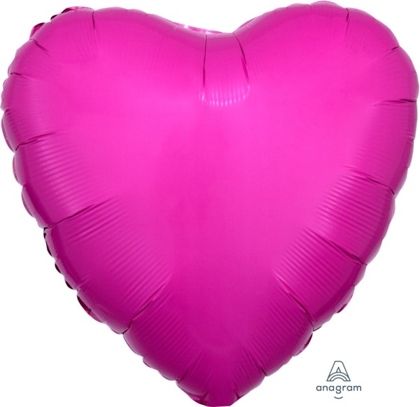 Anagram Folienballon Herz Bubble Gum Bright Pink 45cm/18"