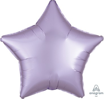 Anagram Folienballon Stern 50cm Durchmesser Satin Luxe Pastell Lila (Pastel Lilac)