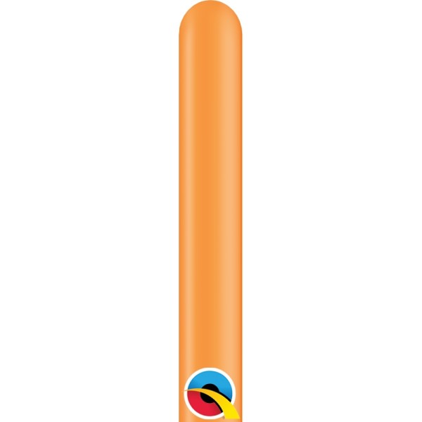 Qualatex Latexballon Entertainer Standard Orange 160Q Ø 2,5cm - 100 Stück