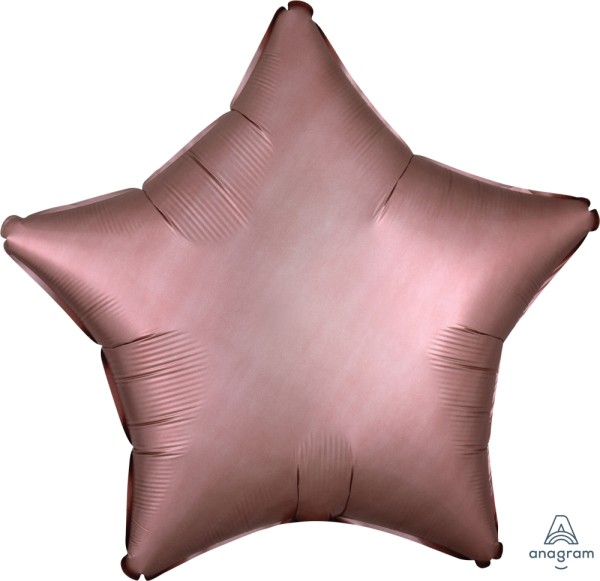 Anagram Folienballon Stern Satin Luxe Rose Copper 50cm/20"