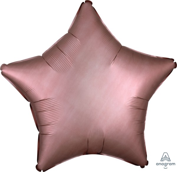 Anagram Folienballon Stern Satin Luxe Rose Copper 50cm/20"