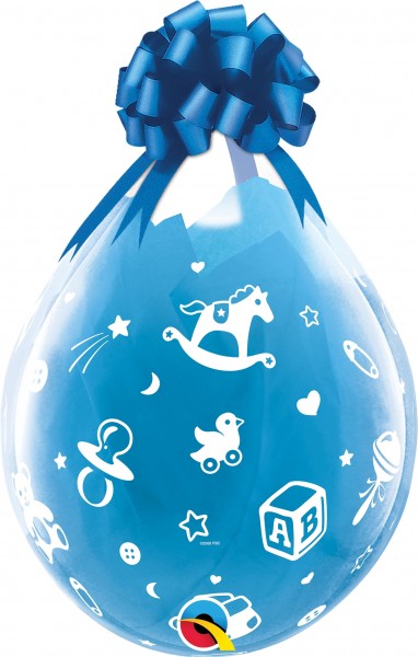 Qualatex Verpackungsballon Baby's Nursery Diamond Clear 45cm/18" 25 Stück