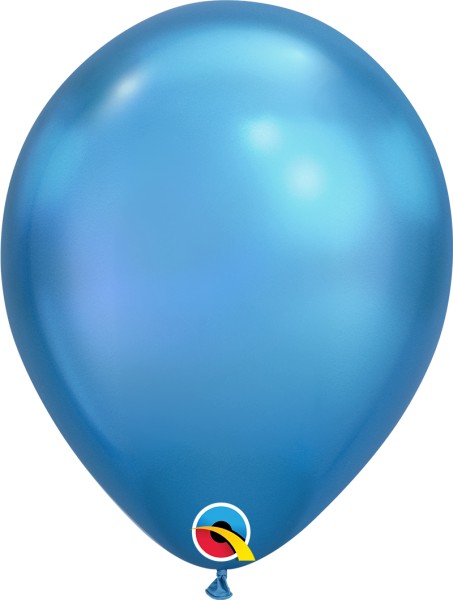 Qualatex Latexballon Chrome Blue 28cm/11" 100 Stück
