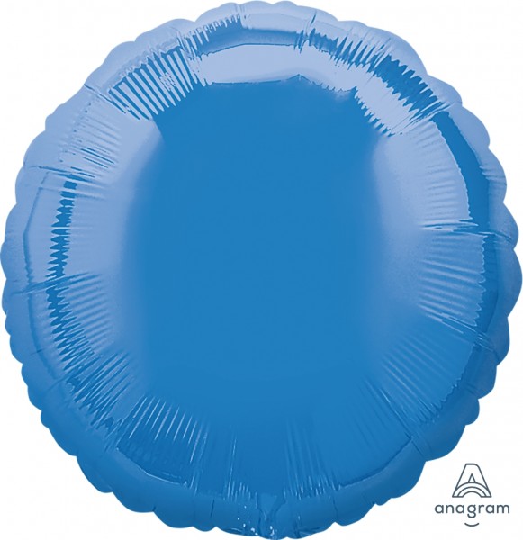 Anagram Folienballon Rund Mittelblau (Periwinkle) 18"