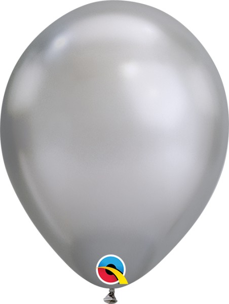 Qualatex Latexballon Chrome Silver 18cm/7" 100 Stück
