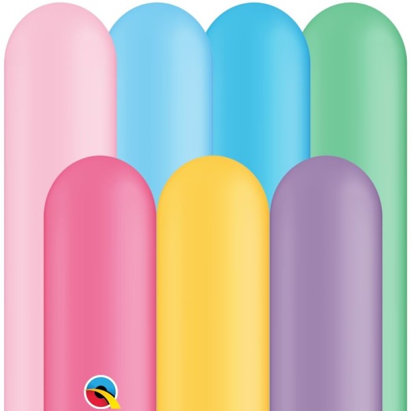 Qualatex Latexballon Entertainer Vibrant Assortment 260Q Ø 5cm - 100 Stück