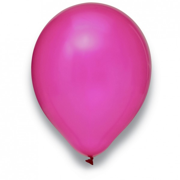 Globos Luftballons Metallic Pink Naturlatex 30cm/12" 100er Packung