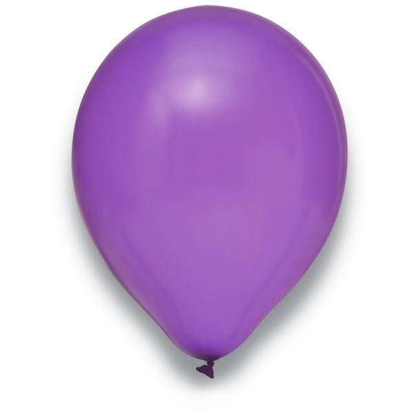 Globos Luftballons Metallic Lila Naturlatex 30cm/12" 100er Packung