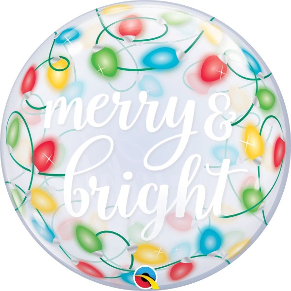 Qualatex Bubble Merry & Bright Lights 55cm/22"