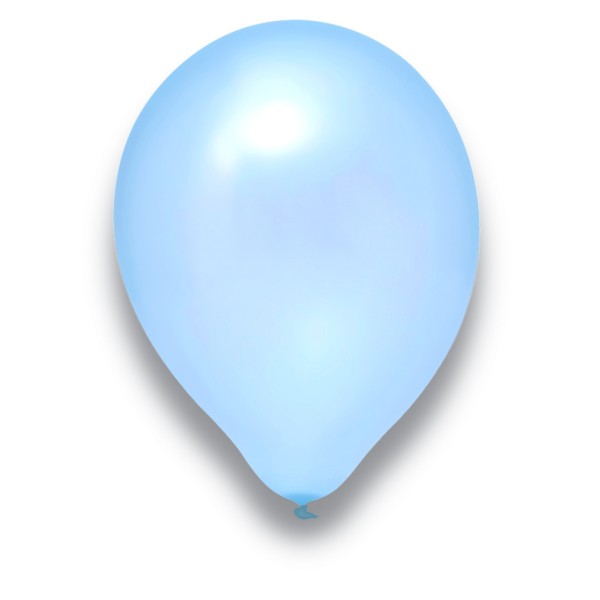 Globos Luftballons Pearl Hellblau Naturlatex 30cm/12" 100er Packung