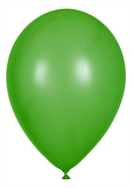 Metallic Luftballons, Limongrün, 30cm Ø, 100 Stück