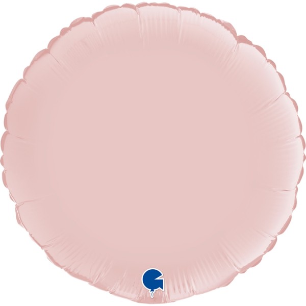 Grabo Folienballon Rund Satin Pastel Pink 45cm/18"