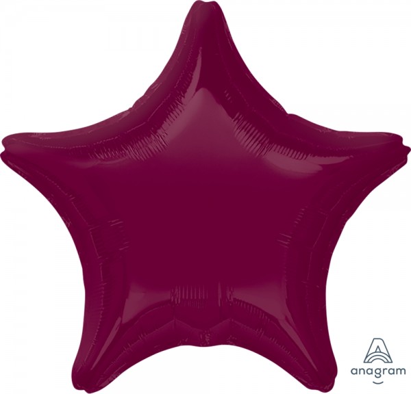 Anagram Folienballon Stern Berry 50cm/20"