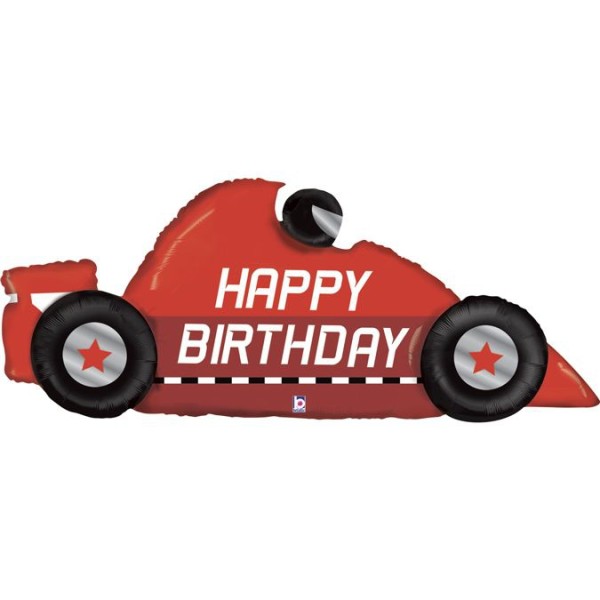 Betallic Folienballon Race Car Birthday 142cm/56"