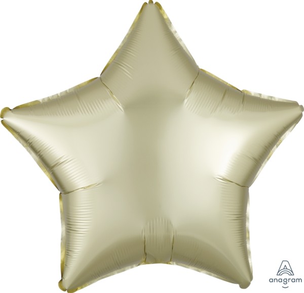 Anagram Folienballon Stern Satin Luxe Pastel Yellow 50cm/20"