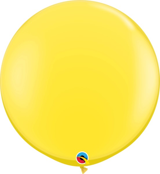 Qualatex Latexballon Standard Yellow 90cm/3' 2 Stück