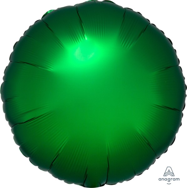 Anagram Folienballon Rund Satin Luxe Emerald 45cm/18"