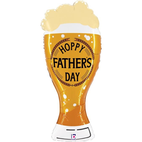 Betallic Folienballon Hoppy Father's Day Beer 99cm/39"