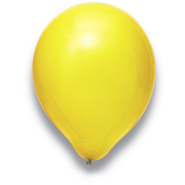 Globos Luftballons Gelb Naturlatex 30cm/12" 100er Packung