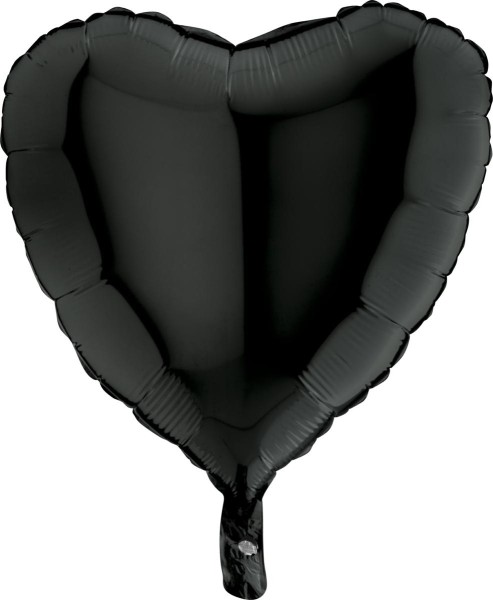 Grabo Folienballon Heart Black 45cm/18"