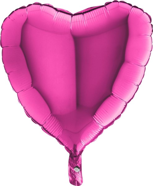 Grabo Folienballon Heart Magenta 45cm/18"