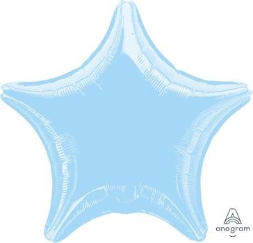 Anagram Folienballon Stern Metallic Pearl Pastel Blue 50cm/20"