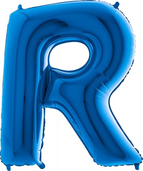 Grabo Folienballon Buchstabe R Blue 100cm/40"