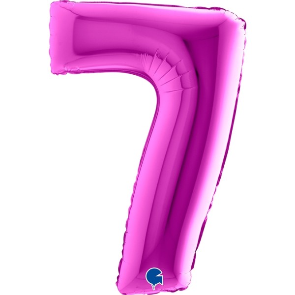 Grabo Folienballon Zahl 7 Purple 100cm/40"