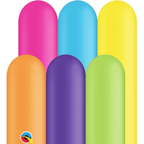 Qualatex Latexballon Entertainer Tropical Assortment 260Q Ø 5cm - 100 Stück