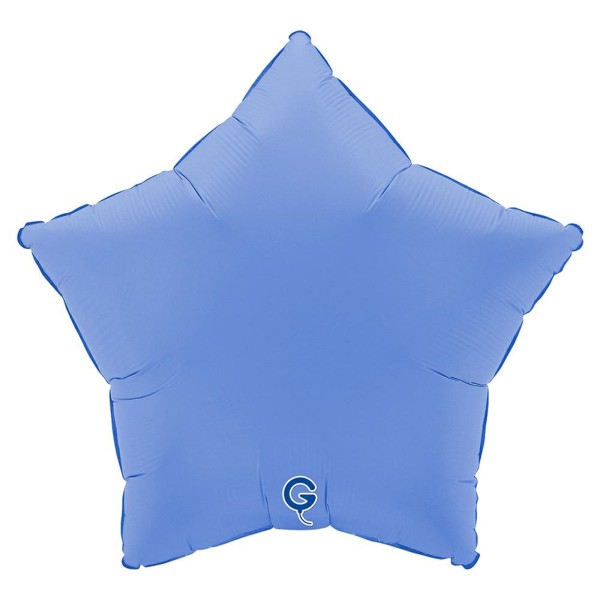 Grabo Folienballon Star Soft Matte Lotus Blue 45cm/18"