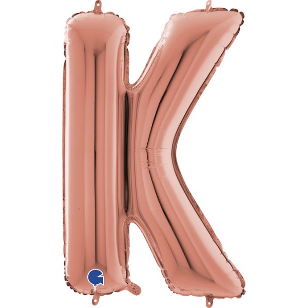 Grabo Folienballon Buchstabe K Rose Gold 100cm/40"