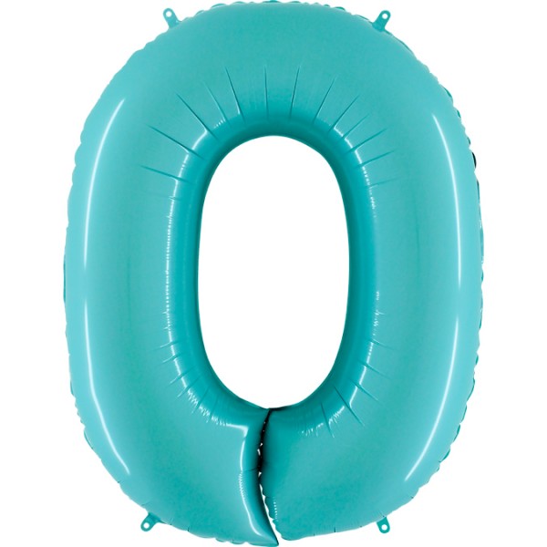 Grabo Folienballon Pastell Blau 100cm/40" Zahl