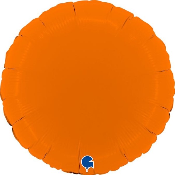 Grabo Folienballon Rund Matte Orange 45cm/18"
