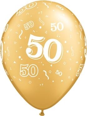 Qualatex Latexballon 50-A-Round Gold 28cm/11" 25 Stück