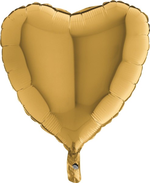Grabo Folienballon Heart Gold 45cm/18"