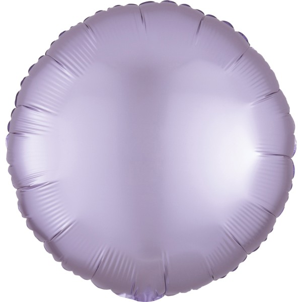 Anagram Folienballon Rund Satin Luxe Pastel Lilac 45cm/18"