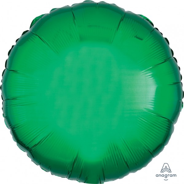 Anagram Folienballon Rund Metallic Green 45cm/18"